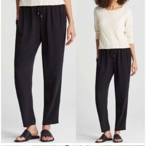 Eileen Fisher Black Relaxed Track Pants